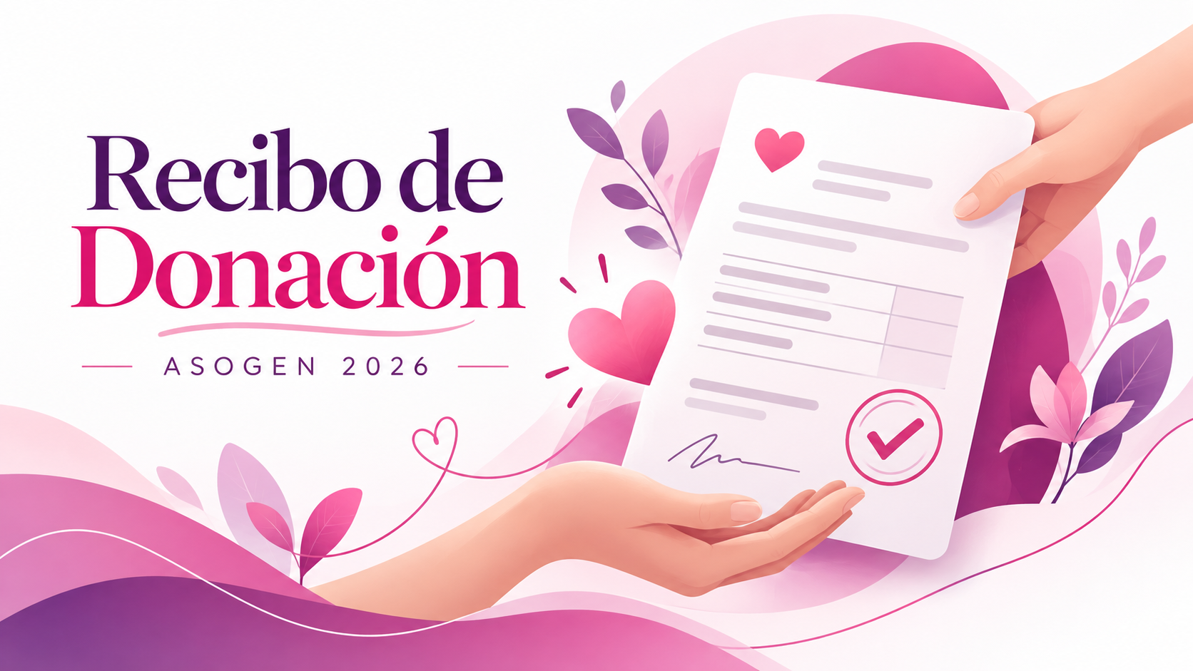 Recibo de Donación ASOGEN 2026
